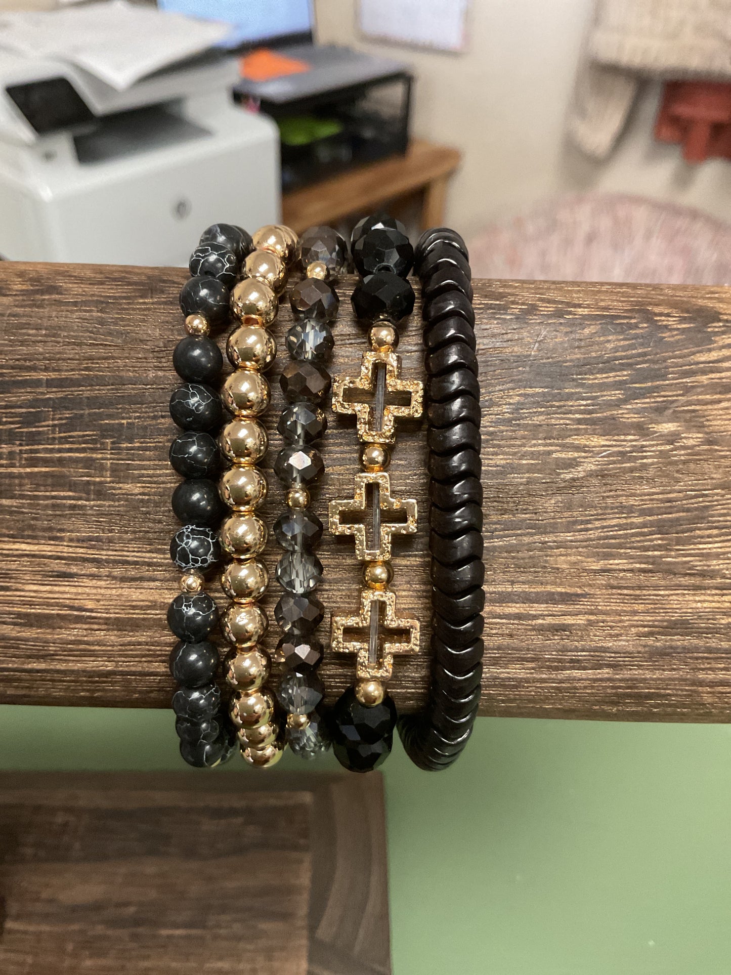 CROSS STRETCH BRACELET SET