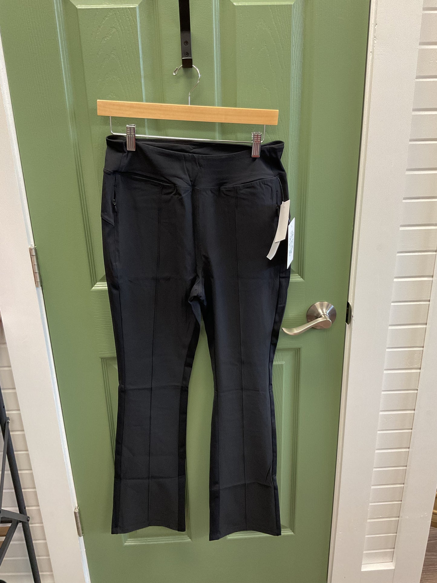 BLACK MONO B LEGGINGS WIDE LEG