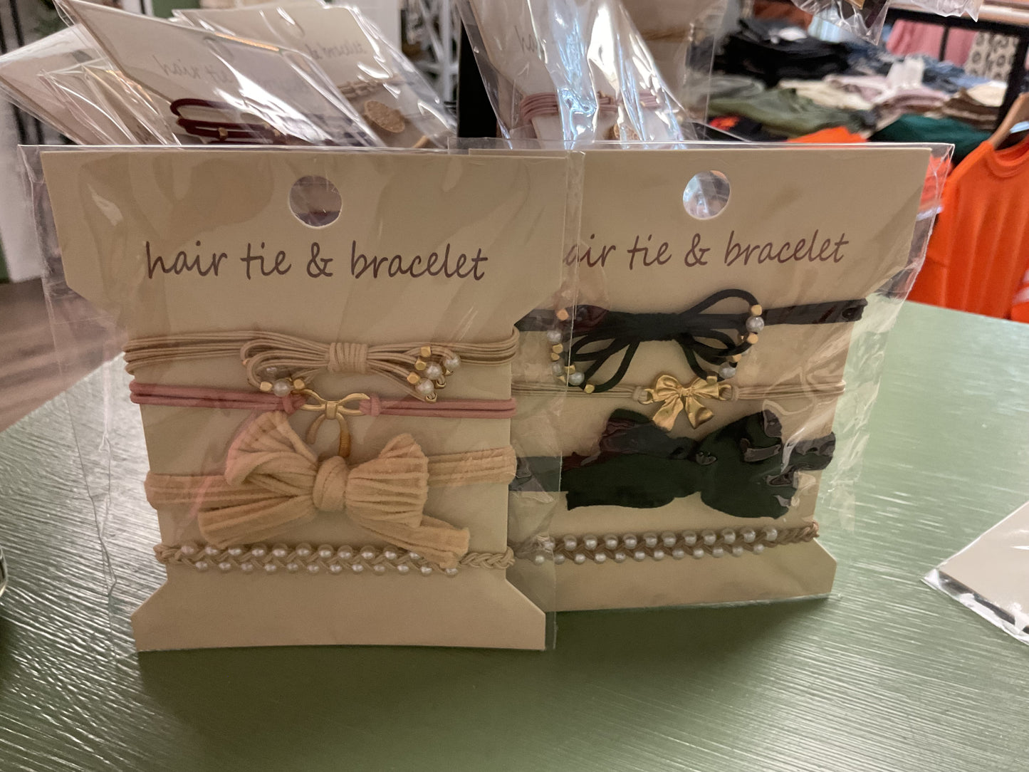 Multicolor dual hair ties and bracelets