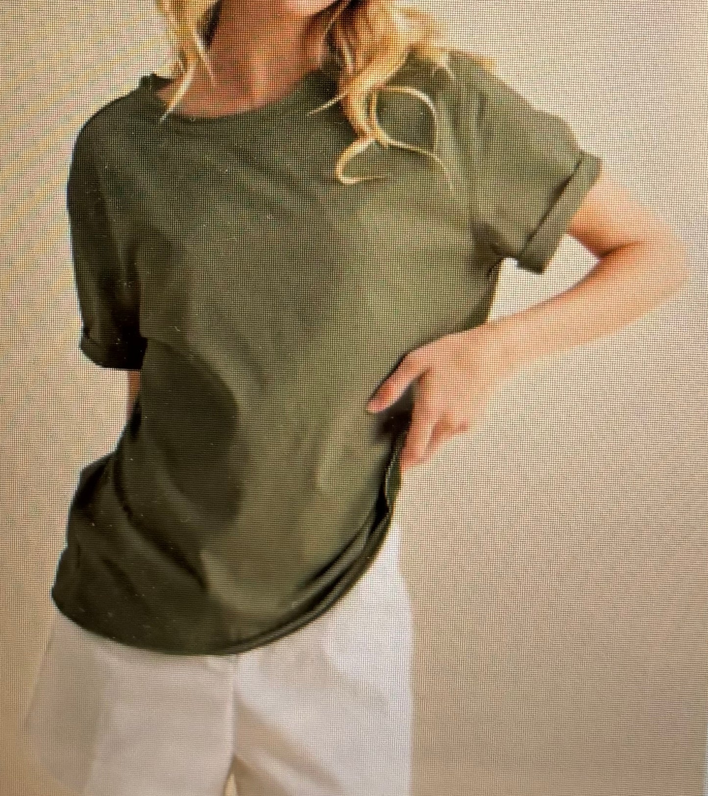 Army green SS tee shirt