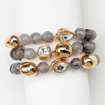 GREY GEM BRACELET