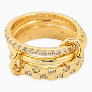 GOLD INTERLOCKING RINGS