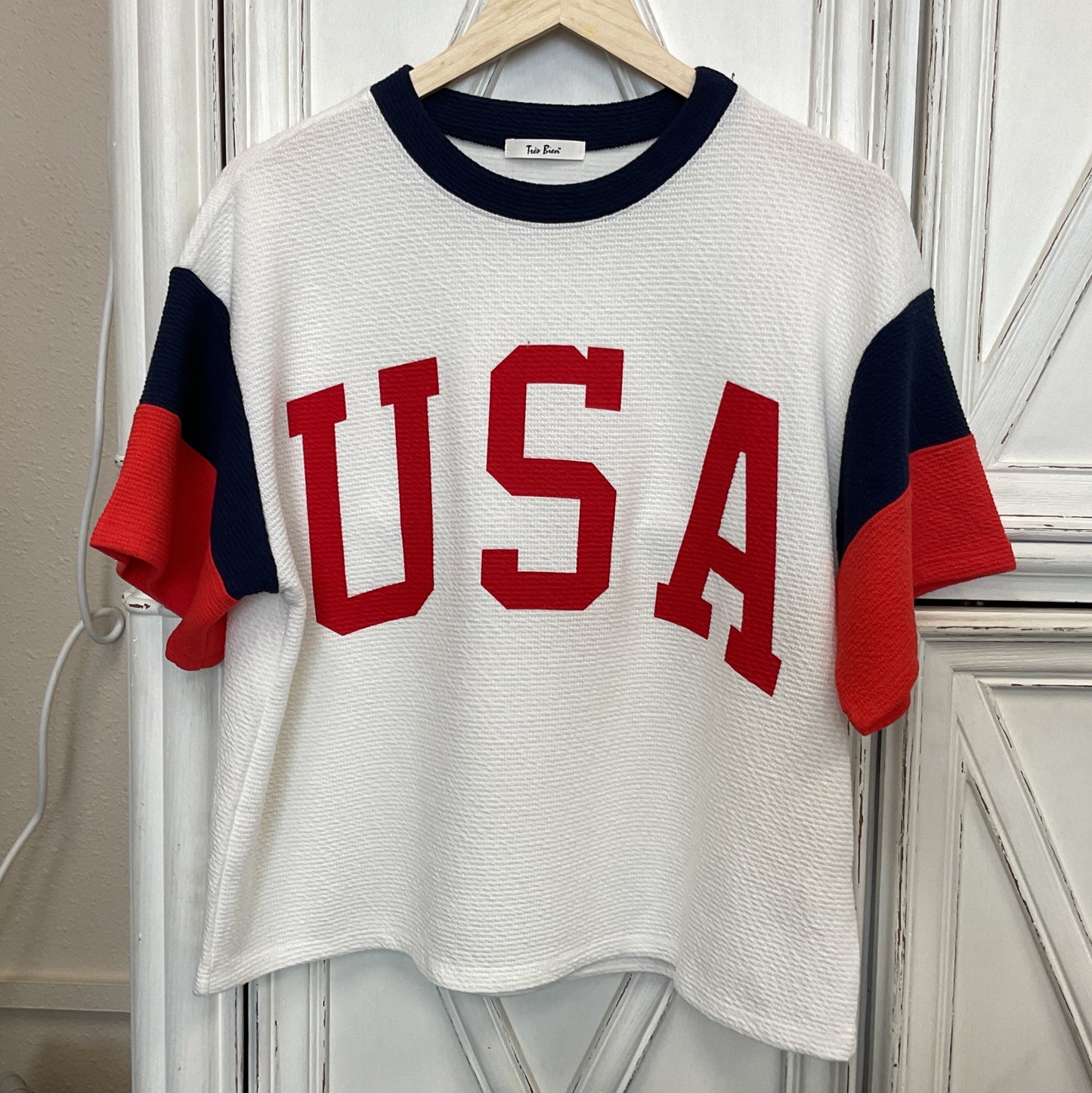 USA knit oversized shirt