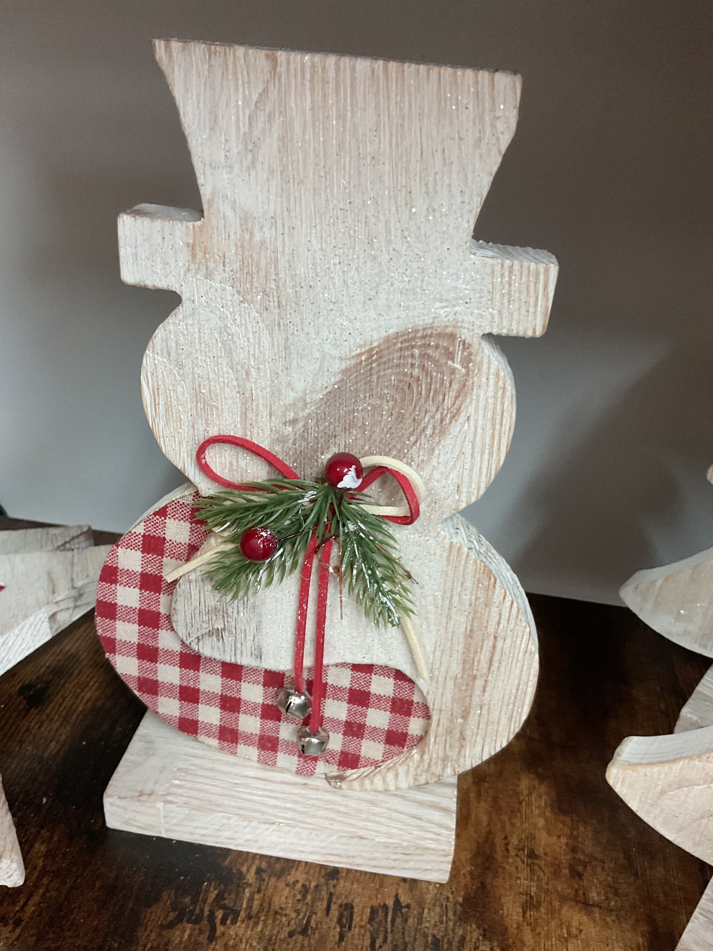 Checkered small snowman