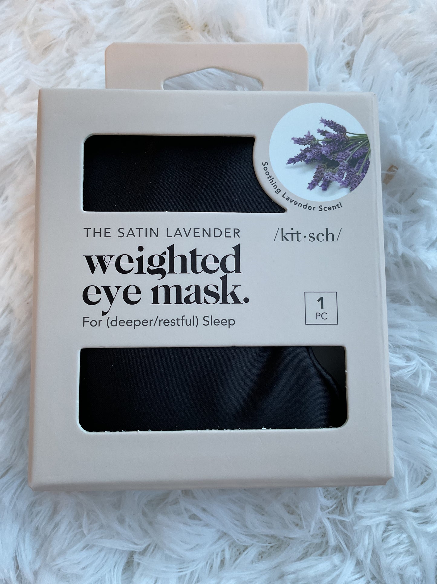 Kitsch weighted eye mask black
