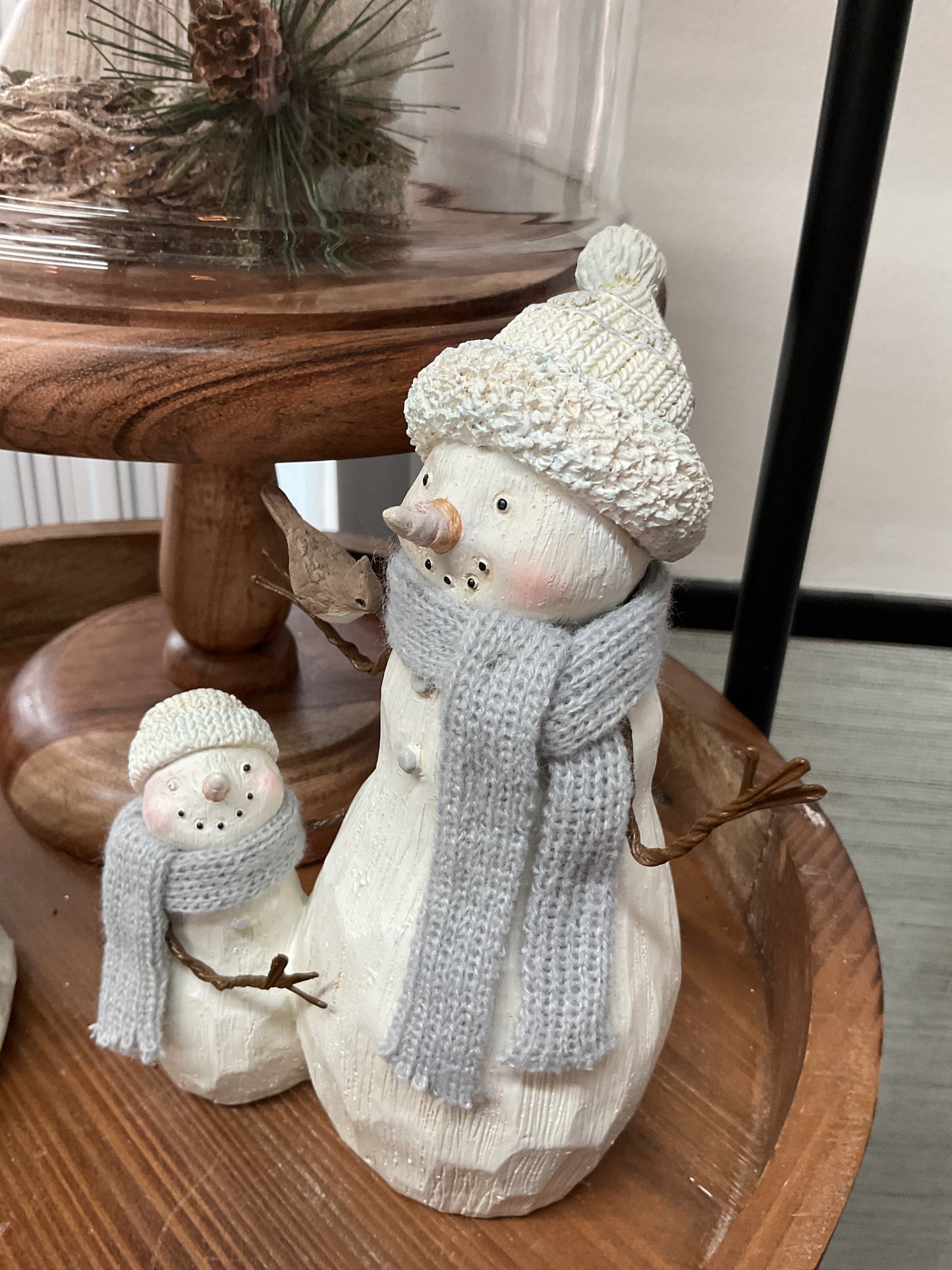 Snowman mom & child