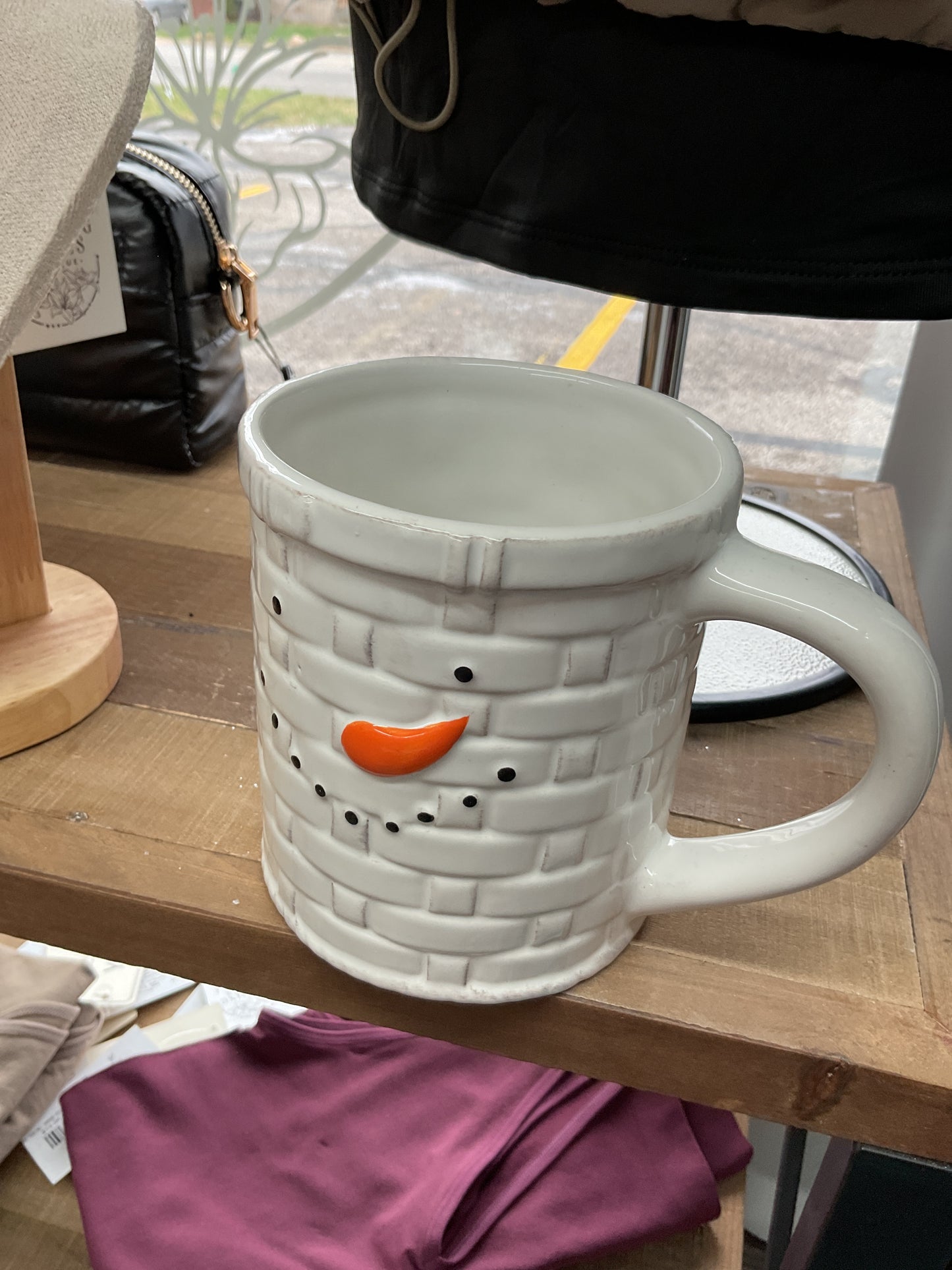 Snowman coffee cup