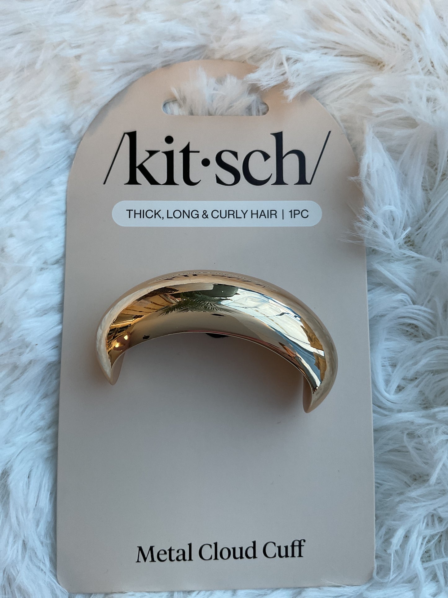 Kitsch hair band with gold cuff