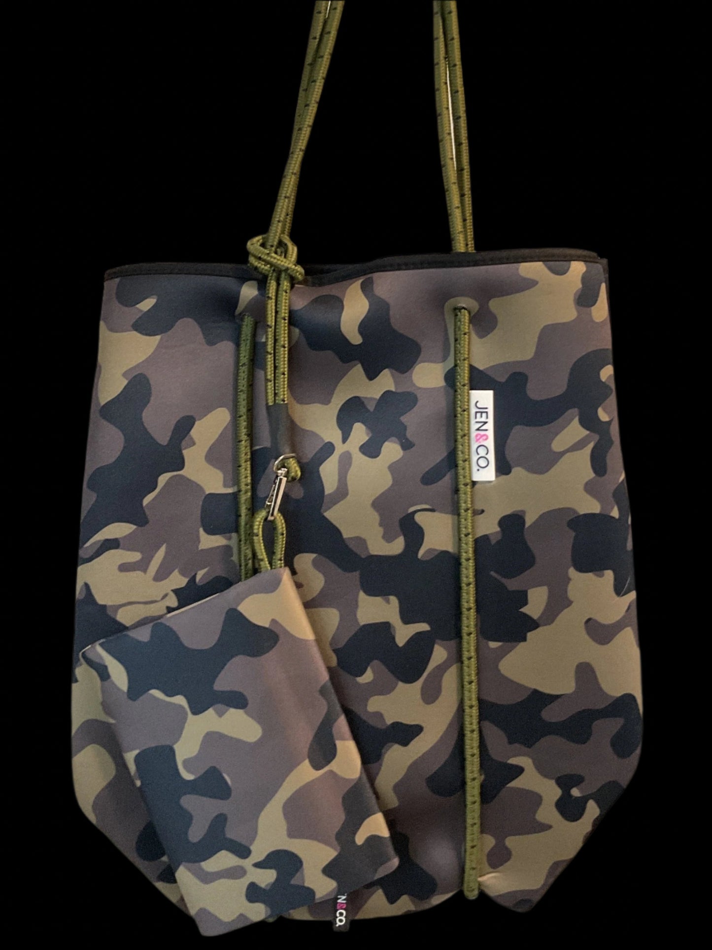 Camo neoprene tote