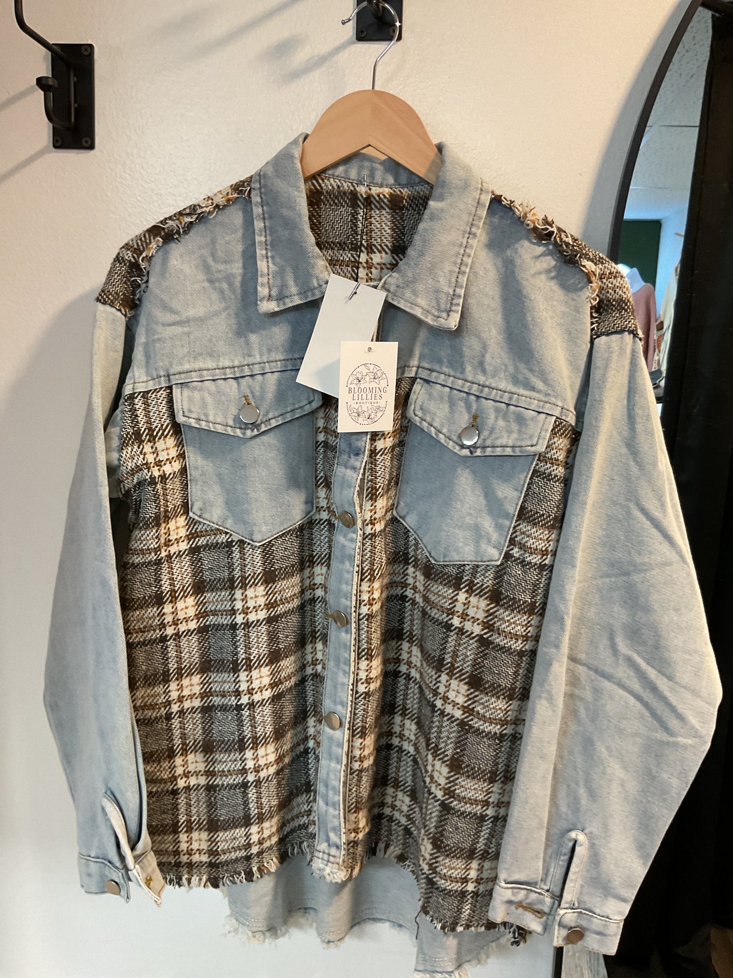 Jean jacket flannel