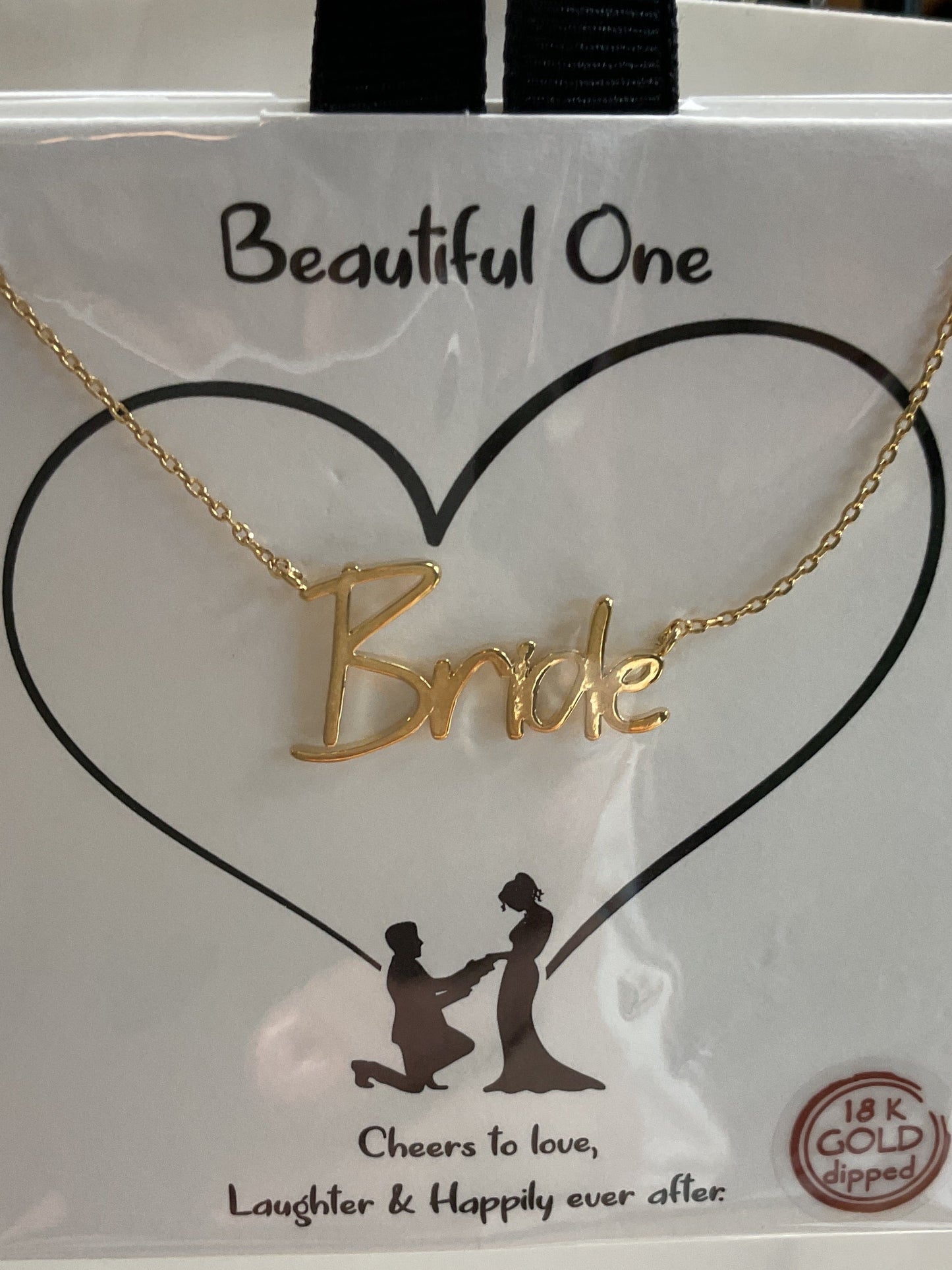 Gold bride necklace