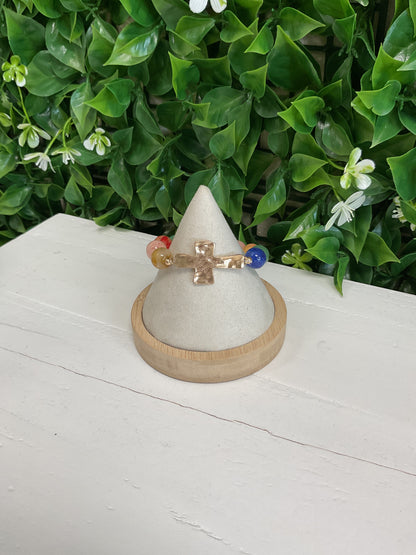 Beaded Cross Bracelet