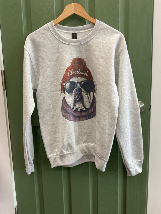 Cleveland Browns Bulldog Crewneck Sweatshirt