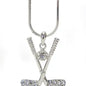 SILVER GOLF CLUB NECKLACE