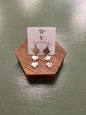 triple clover dangle earrings