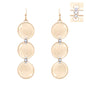 GOLD CIRCLE DROP EARRINGS