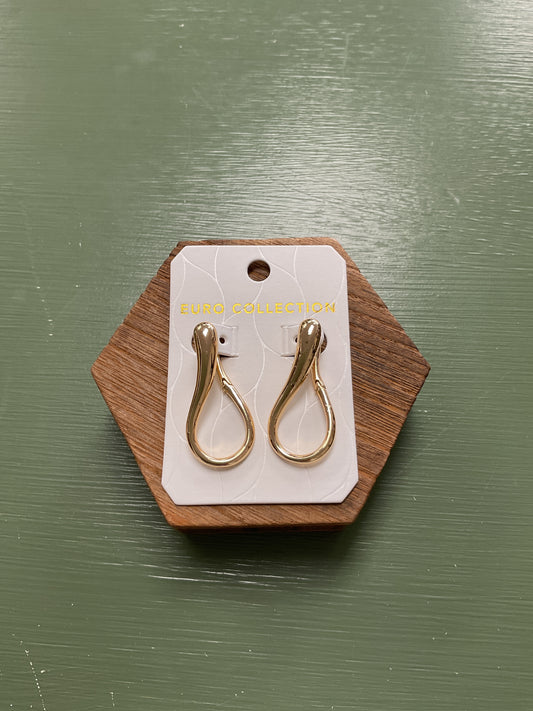 Abstract Teardrop Dangle Earrings