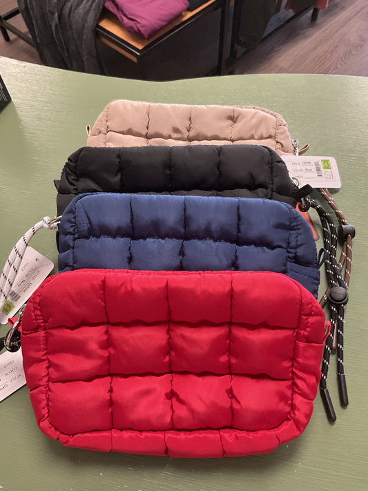 PUFFER QUILTED CLUTCH/POUCH