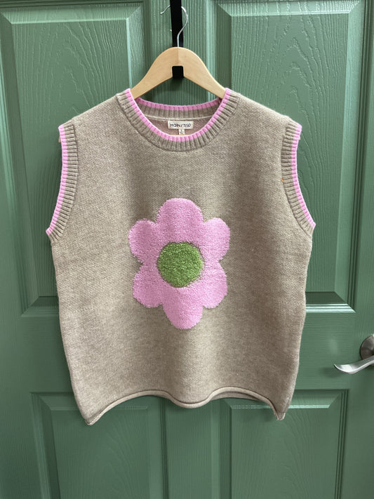 Flower Sweater Vest