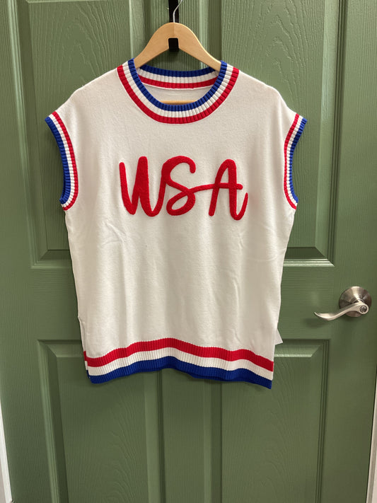 USA Knit Graphic Tank
