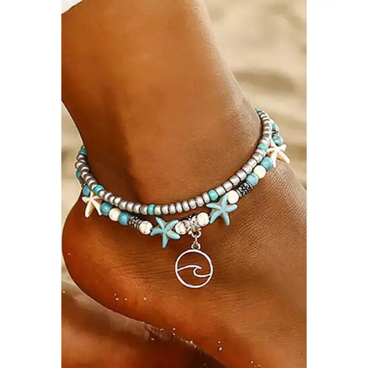 BEACHY DOUBLE ANKLE BRACELET