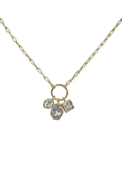 GOLD RHINESTONE NECKLACE