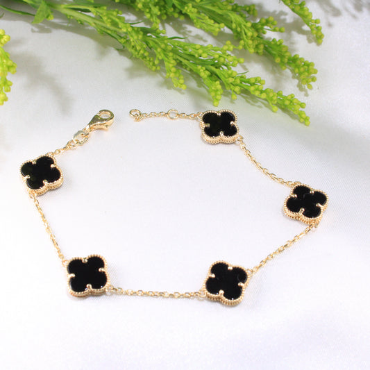 GOLD CLOVER CHAIN BRACELET