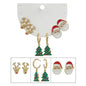 CHRISTMAS SANTA, TREE, AND REINDEER EARRING SET