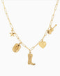 RUSTIC WESERN GOLD CHARM NECKLACE