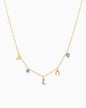 PASTELL GOLD COUNTRY CHARM NECKLACE