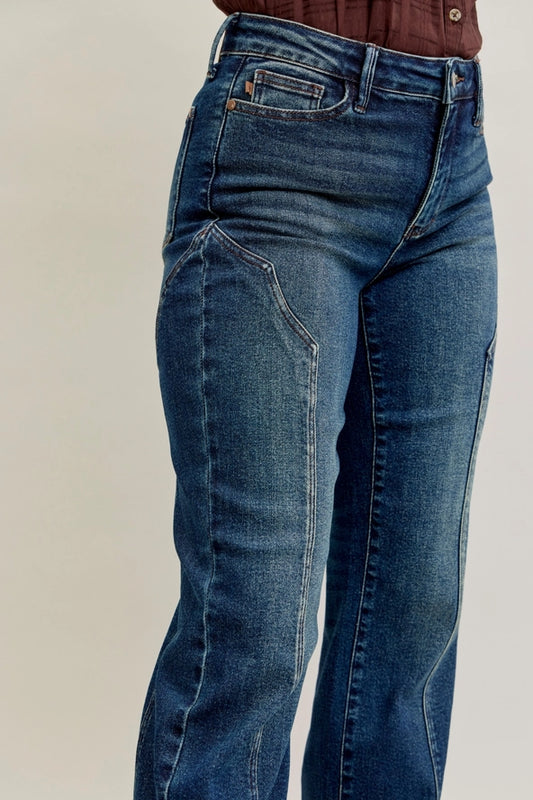 JUDY BLUE MR STRAIGHT WESTERN SEAM DETAIL