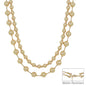GOLD DOUBLE LARGE BEAD NECKLACE