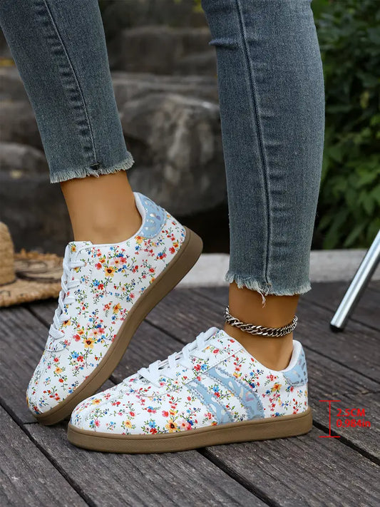 FLORAL PRINT TENNIS SHOES