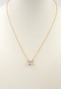 GOLD CHAIN W CZ PENDANT