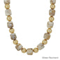 GOLD AND NATURAL STONE NECKLACE