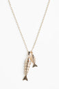 DOUBLE COSTAL SEA LIFE FISH NECKLACE
