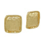 GOLD SQUARE TEXTURED STUD
