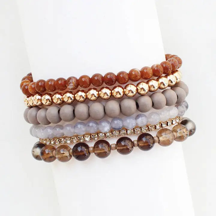 BROWN AND GRAY BRACELET