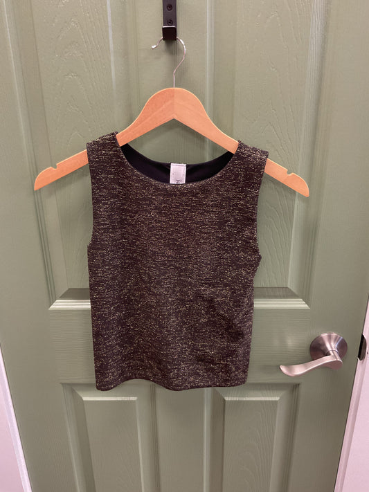 NIKIBIKI SPARKLY BLACK/GOLD TANK TOP