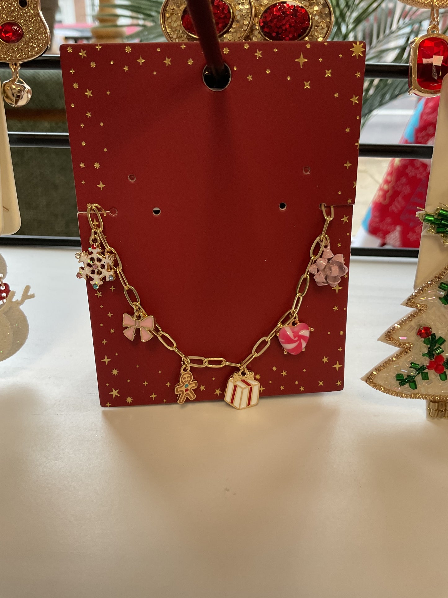 GOLD XMAS CHARM BRACELET