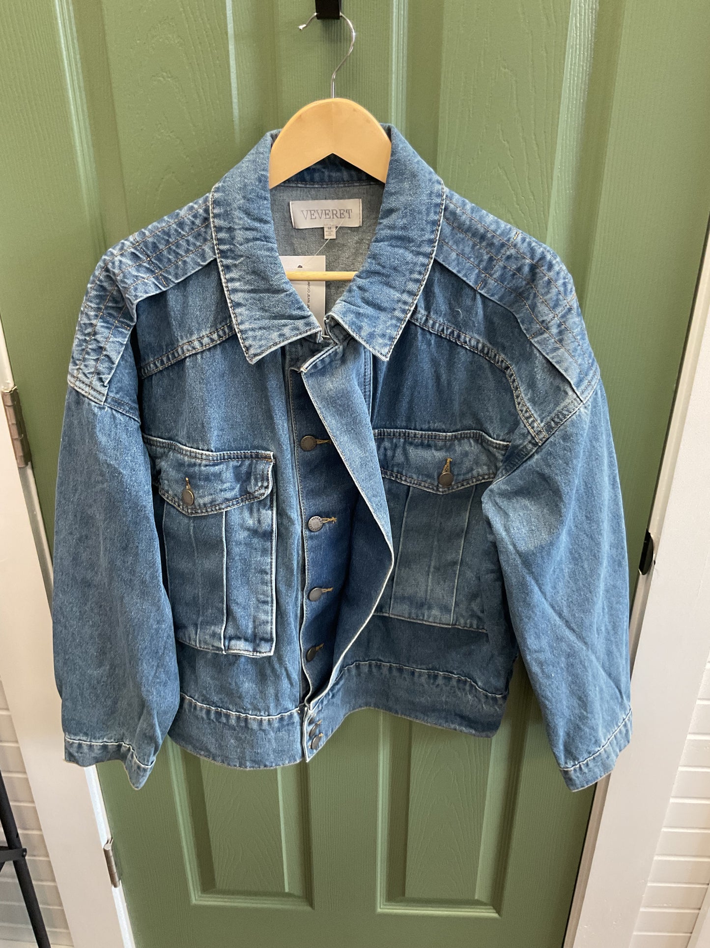 CARGO JEAN JACKET OVERSIZED DENIM