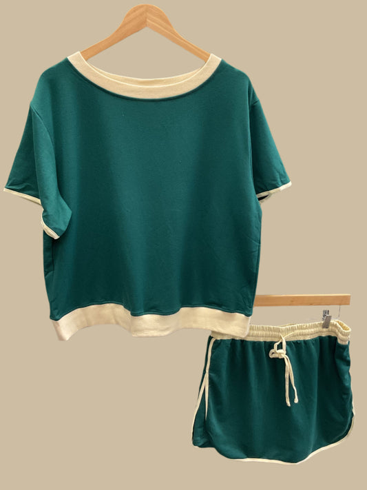 Dark green skort & tshirt set