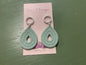 Sweet P sage oval dangles