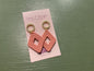 Sweet P salmon diamond dangles