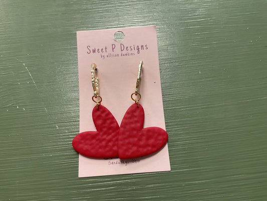 Sweet P gold and heart dangles