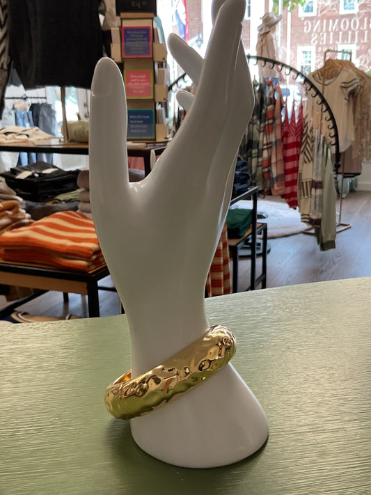 Thick bangle bracelet