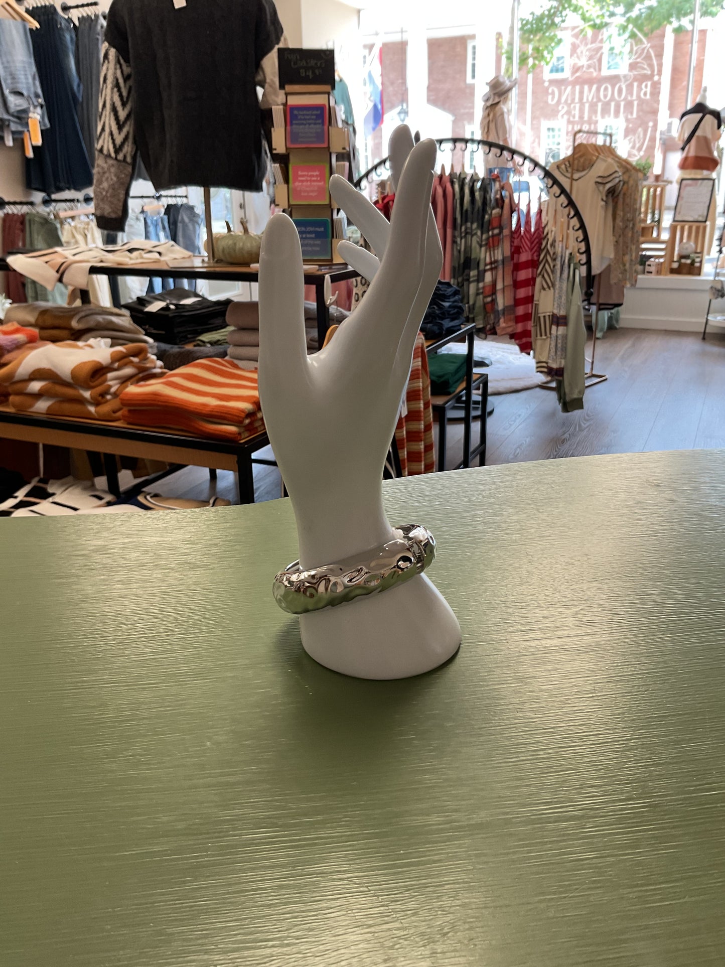 Thick bangle bracelet