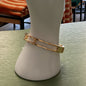 Gold chain link bracelet