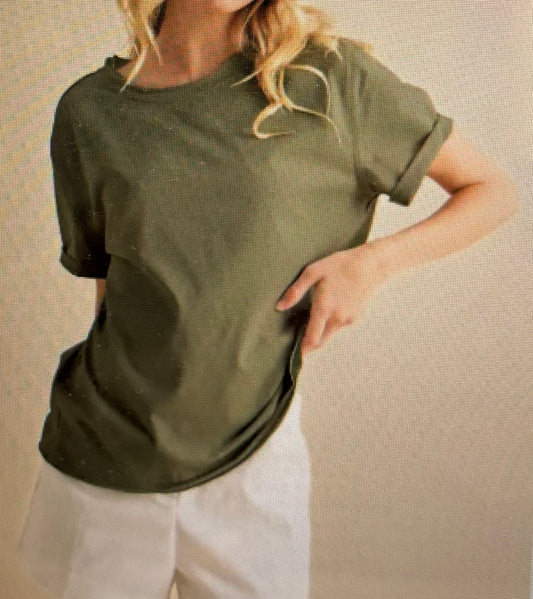 Army green SS tee shirt