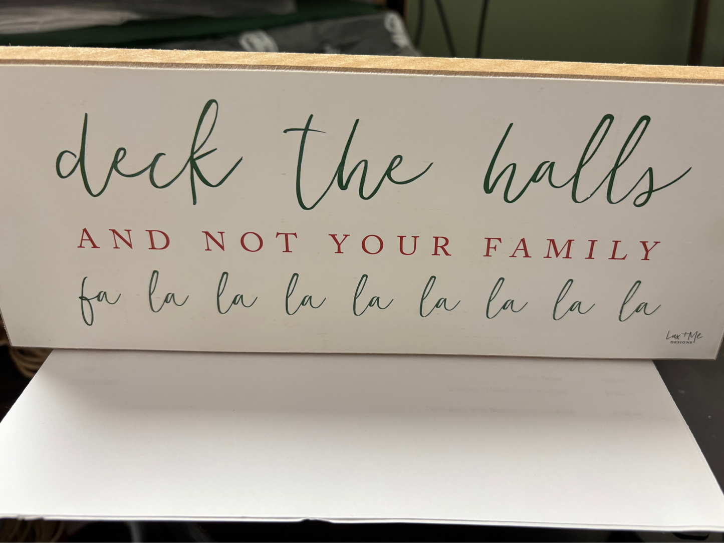 DECK THE HALLS SIGN